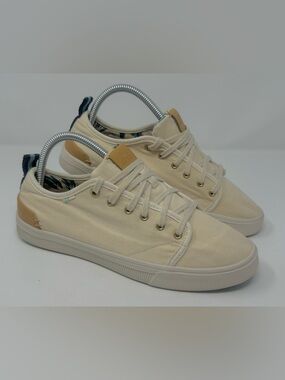 Toms Trvl Lite Women’s Low-Top Canvas Sneakers in Natural/Cream Lightweight